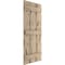 Ekena Millwork Rustic Three Board Spaced Board-n-Batten Pecky Cypress Faux Wood Shutters, 17 1/2"W x 76"H SHUBSS17X76PCPR - alternate 2